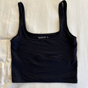 Abercrombie and Fitch Black Crop Tank Top